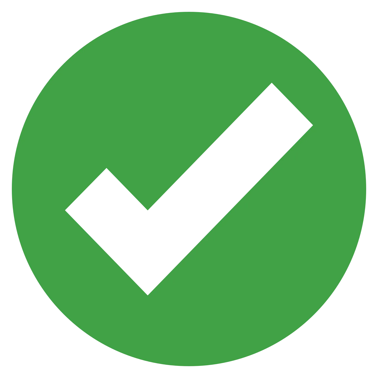 green check mark